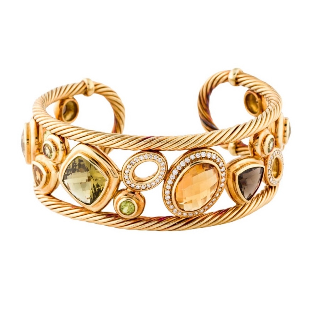 David Yurman 18 K Mosaic Bracelet